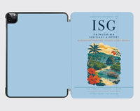 Thumbnail for Painushima Ishigaki Airport (ISG) design on light blue ipad tablet case