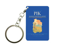 Thumbnail for Glasgow Prestwick Airport (PIK) design on blue key chain