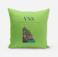 Thumbnail for Lal Bahadur Shastri International Airport (VNS) design on light green pillow