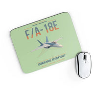 Thumbnail for F-A-18E Super Hornet design on light green rectangle mouse pad