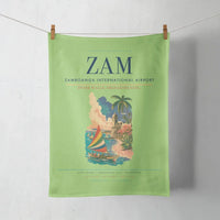 Thumbnail for Zamboanga International Airport (ZAM) design on light green towel