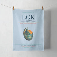 Thumbnail for Langkawi International Airport (LGK) design on light blue towel