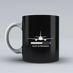 Pilot In Progress Ceramic White Mugs