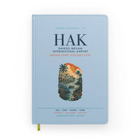 Thumbnail for Haikou Meilan International Airport (HAK) design on light blue notebook