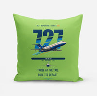 Thumbnail for Boeing 727-200 design on light green pillow
