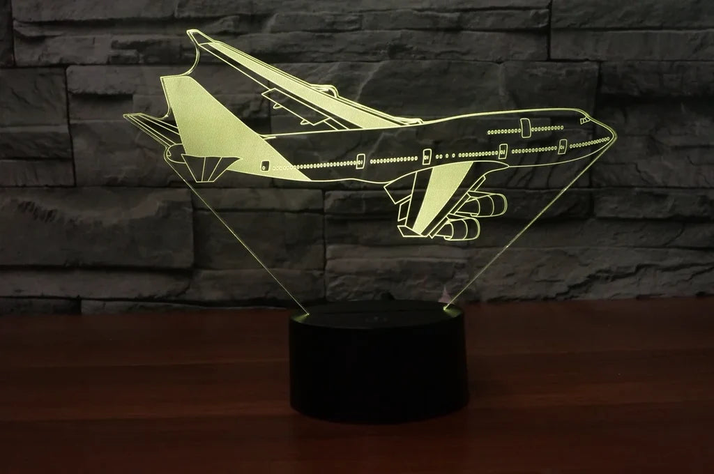 Customisable Boeing 747 3D Lamp - view 5