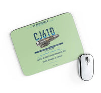 Thumbnail for CJ610 design on light green rectangle mouse pad