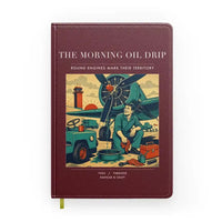 Thumbnail for VINTAGE G4266 - The Morning Oil Drip - Designed Notebooks design on darkred