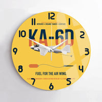 Thumbnail for KA-6D Intruder design on yellow no frame wall clock