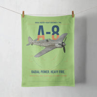 Thumbnail for Focke-Wulf Fw 190A-8 design on light green towel