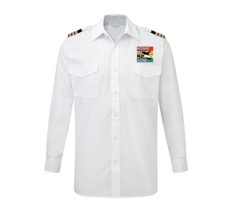 Customisable Husband & Dad & Pilot Shirt - view 4