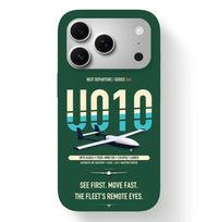 Thumbnail for Airbus U010 Aliaca Fixed-wing Case design on dark green iphone case