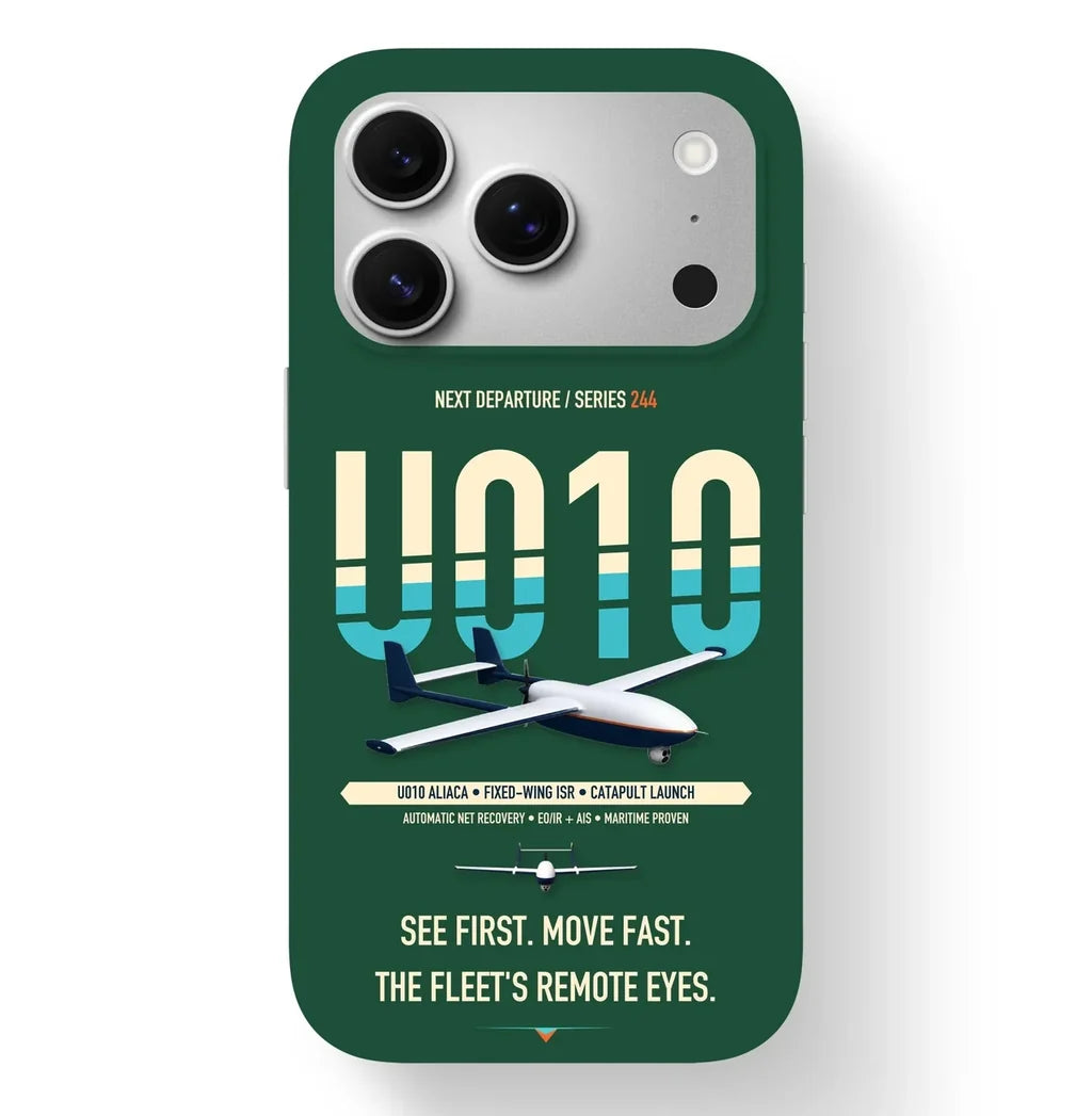 Airbus U010 Aliaca Fixed-wing Case design on dark green iphone case