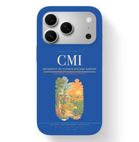 Thumbnail for Champaign/Urbana Airport (CMI) design on blue iPhone 17 Pro MagSafe case
