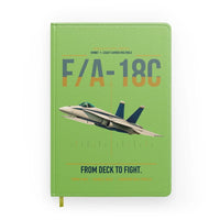 Thumbnail for F-A-18C Hornet design on light green notebook