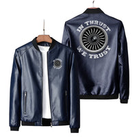Thumbnail for Thrust We Trust Leather Jacket - view 4