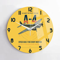 Thumbnail for Junkers Ju 88A-4 design on yellow no frame wall clock