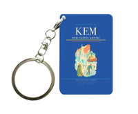 Thumbnail for Kemi-Tornio Airport (KEM) design on blue key chain