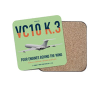 Thumbnail for Vickers VC10 K.3 design on light green 1 piece coaster