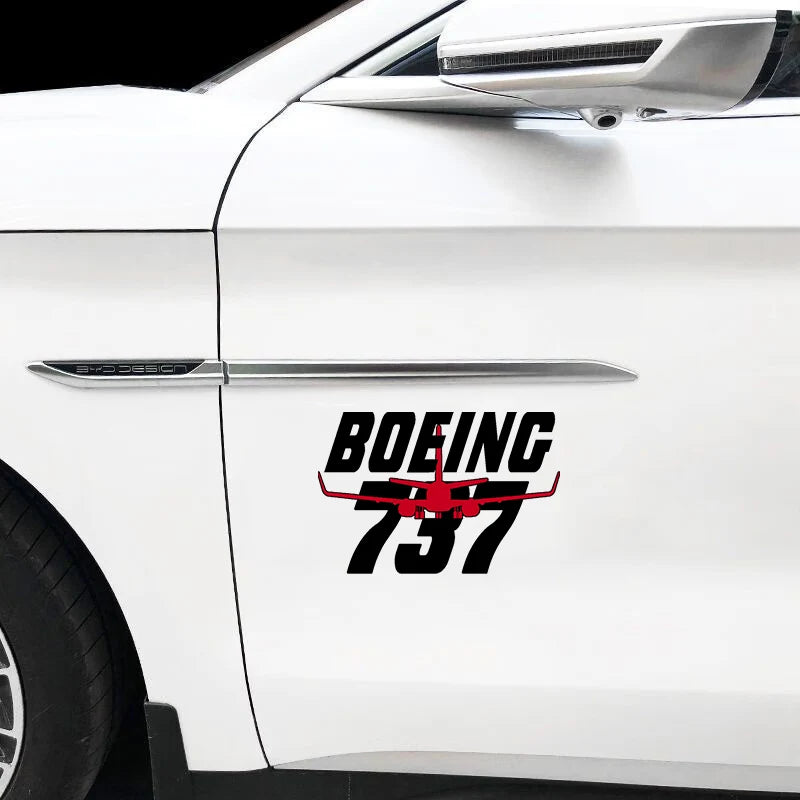 Boeing 737 Car Sticker - view 4