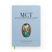 Thumbnail for Muscat International Airport (MCT) design on light blue notebook