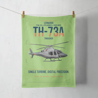 Thumbnail for Leonardo TH-73A Thrasher design on light green towel
