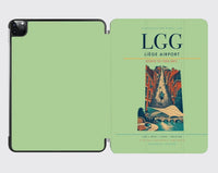 Thumbnail for Liège Airport (LGG) design on light green ipad tablet case