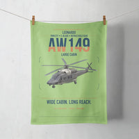 Thumbnail for Leonardo AW149 design on light green towel