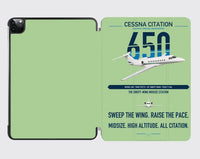 Thumbnail for Cessna Citation 650 - Citation III design on light green ipad tablet case