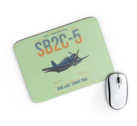 Thumbnail for SB2C-5 Helldiver design on light green rectangle mouse pad