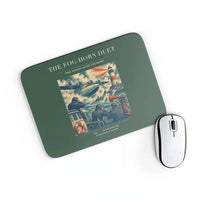 Thumbnail for VINTAGE G4437 - The Fog Horn Duet - Designed Mouse Pads design on darkgreen rectangle