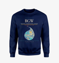 Thumbnail for Baghdad International Airport BGW Sweatshirt - Navy Blue