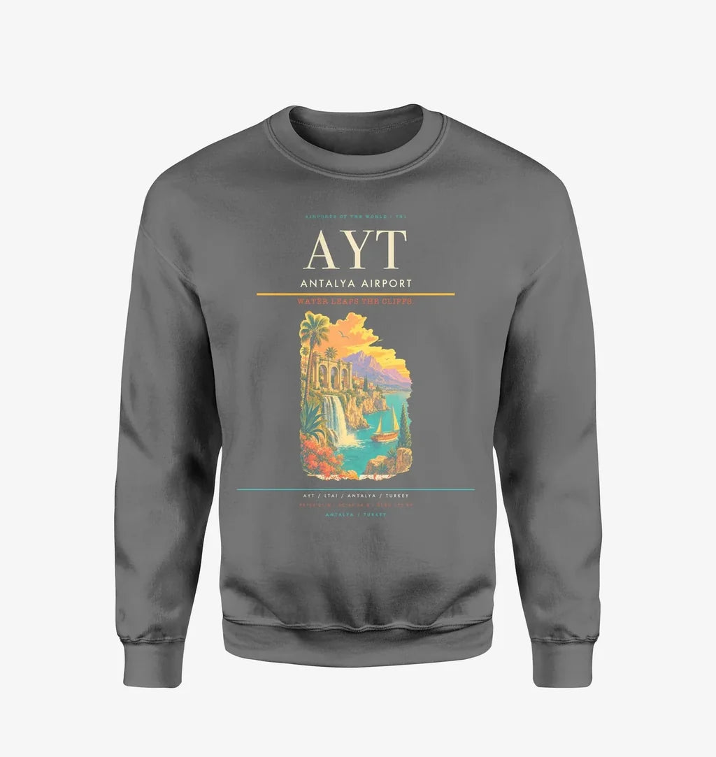 Antalya Airport AYT Sweatshirt - Gray