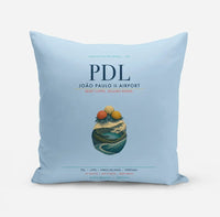 Thumbnail for João Paulo II Airport (PDL) design on light blue pillow