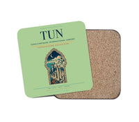 Thumbnail for Tunis-Carthage International Airport (TUN) design on light green 1 piece coaster