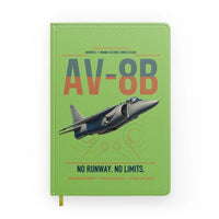 Thumbnail for AV-8B Harrier II design on light green notebook