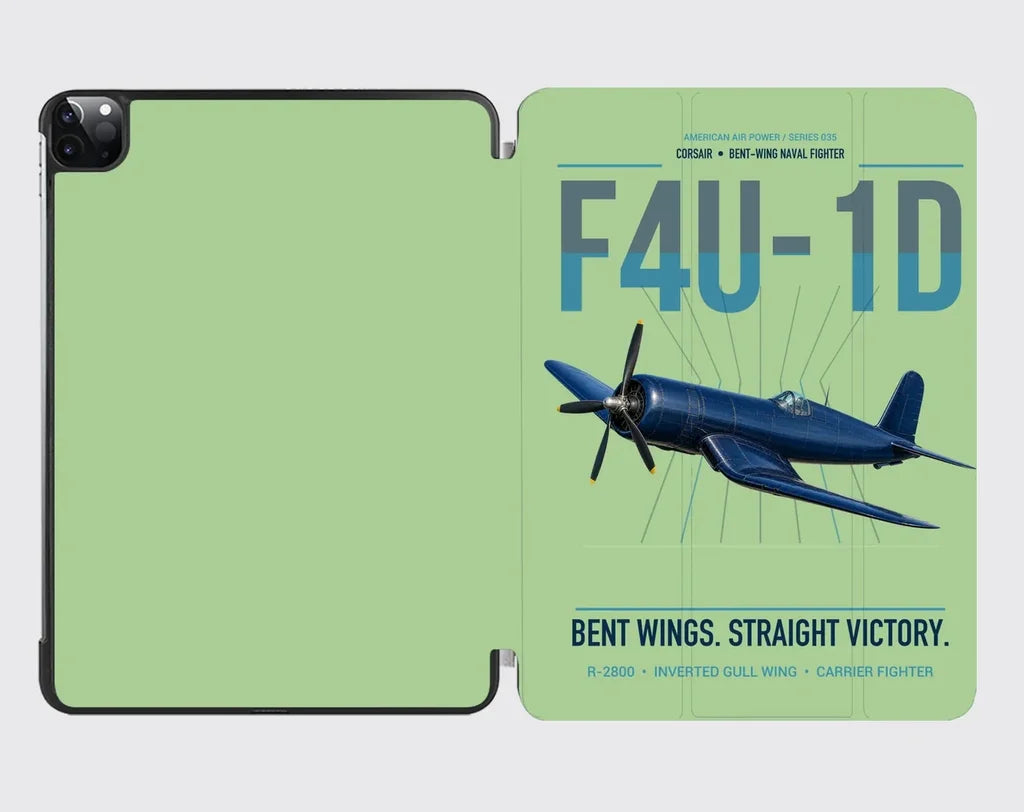 F4U-1D Corsair design on light green ipad tablet case