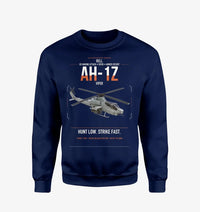 Thumbnail for Bell AH-1Z Viper design on navy blue sweatshirt