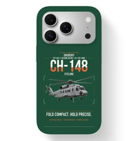 Thumbnail for Sikorsky CH-148 Cyclone design on dark green magsafe iphone case, for iPhone 17 Pro