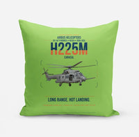Thumbnail for Airbus Helicopters H225M Caracal design on light green pillow
