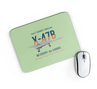 Thumbnail for X-47B UCAS-D Carrier Wing Without a Cockpit design on light green rectangle mouse pad