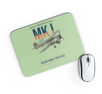 Thumbnail for Fairey Swordfish Mk I design on light green rectangle mouse pad