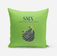 Thumbnail for Santa Maria Public Airport (SMX) design on light green pillow