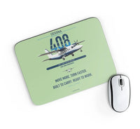 Thumbnail for Cessna 408 SkyCourier design on light green rectangle mouse pad
