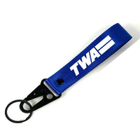 Thumbnail for Trans World Airlines (TWA) Hawk-shaped key chain, Blue+NO NAME