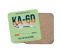Thumbnail for KA-6D Intruder design on light green 1 piece coaster