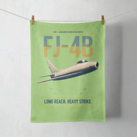 Thumbnail for FJ-4B Fury design on light green towel
