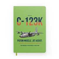 Thumbnail for C-123K Provider design on light green notebook