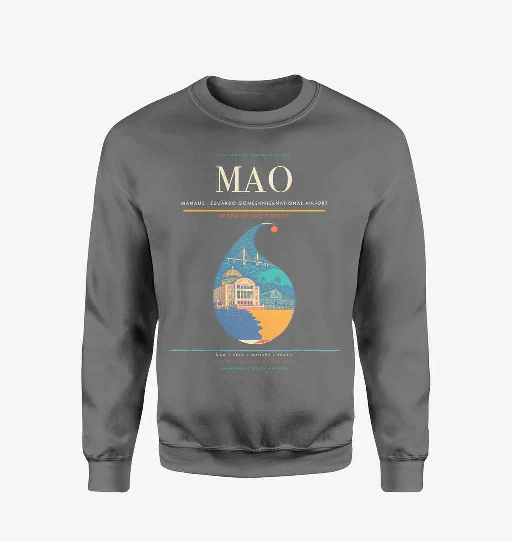 Manaus - Eduardo Gomes International Airport MAO Sweatshirt - Gray