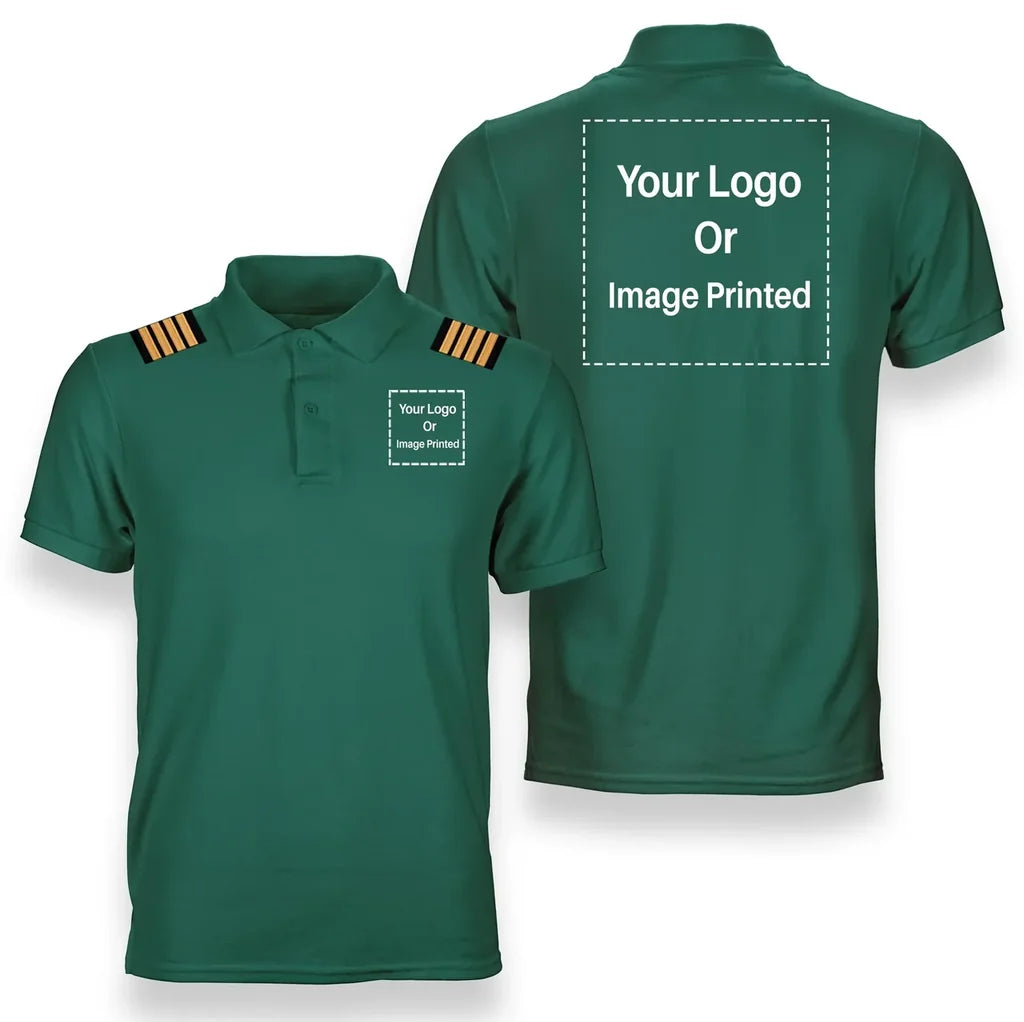 Customisable Pilot Epaulettes Polo Shirt - view 4